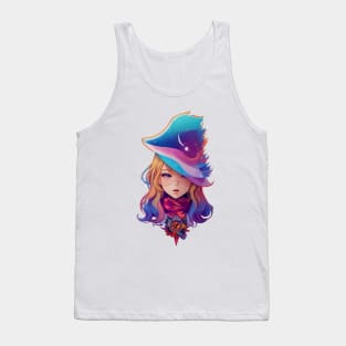 woman pop ilustrator design Tank Top